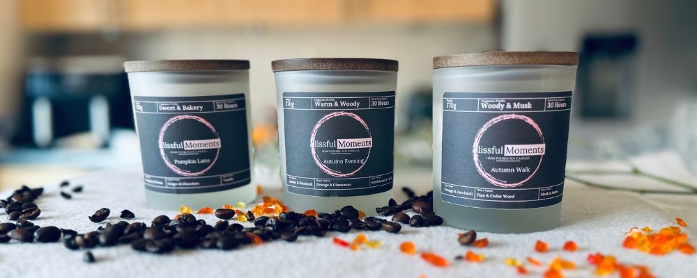 Handmade Soy Wax Candles - Blissful Moments