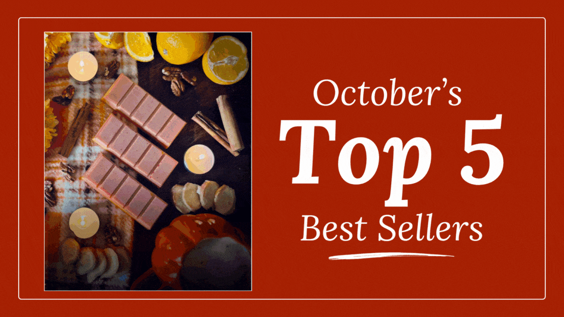 October's top 5 best selling wax melts