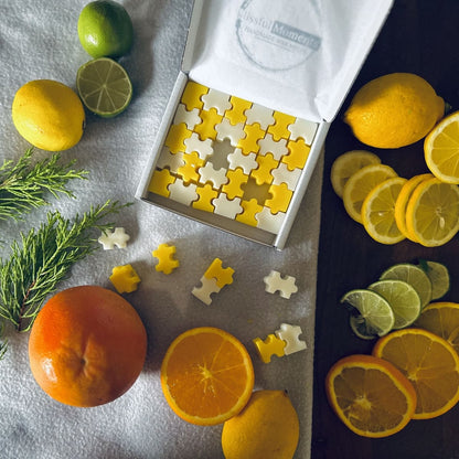 Citrus Lemon Jigsaw Puzzle Wax Melt Gift Box